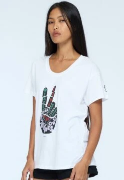 ROCK T-SHIRT PEACE WHITE 12 ROCK T-SHIRT PEACE WHITE -Religion Clothing 07BRKT17WHITE3