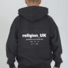 RELIGION UK ZIP UP HOODIE BLACK