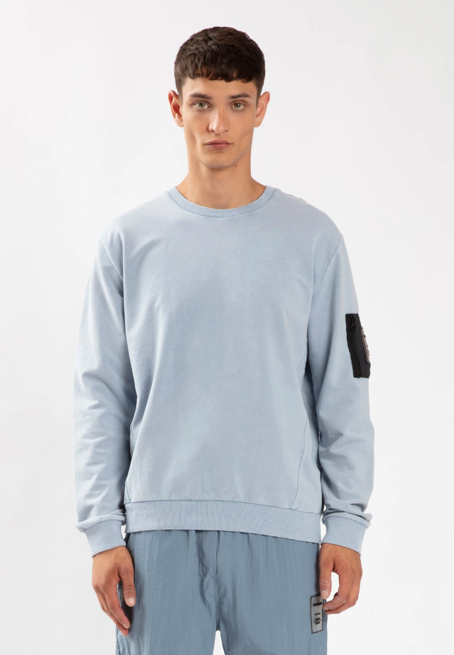 RECRUIT SWEAT WASHED ILLUSION BLUE 1 RECRUIT SWEAT WASHED ILLUSION BLUE