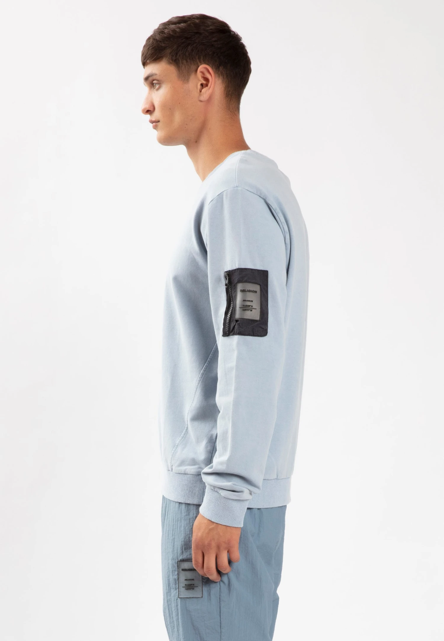 RECRUIT SWEAT WASHED ILLUSION BLUE 2 RECRUIT SWEAT WASHED ILLUSION BLUE - Image 2