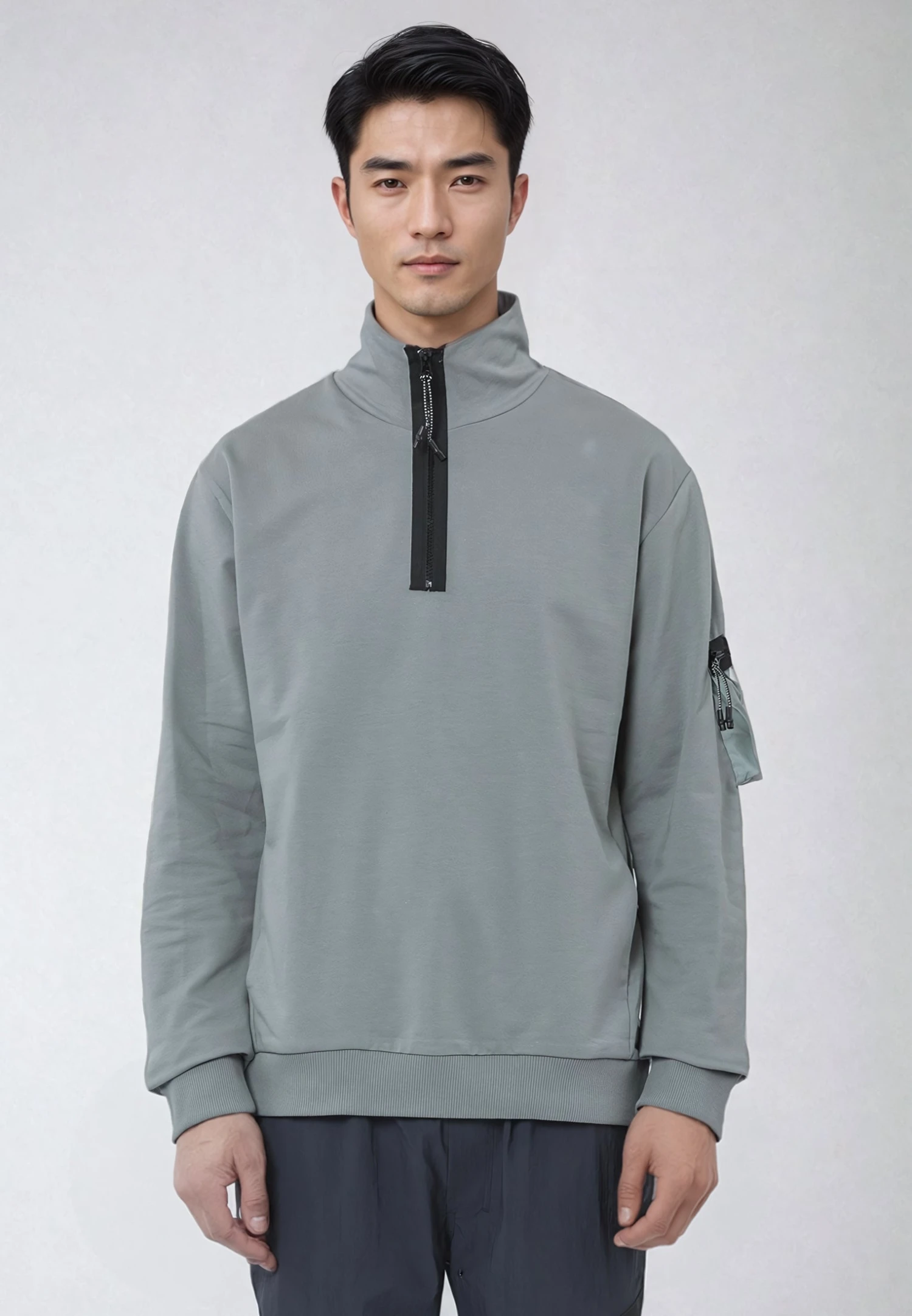 BENCH HALF ZIPS SOFT KHAKI 3 BENCH HALF ZIPS SOFT KHAKI - Image 3