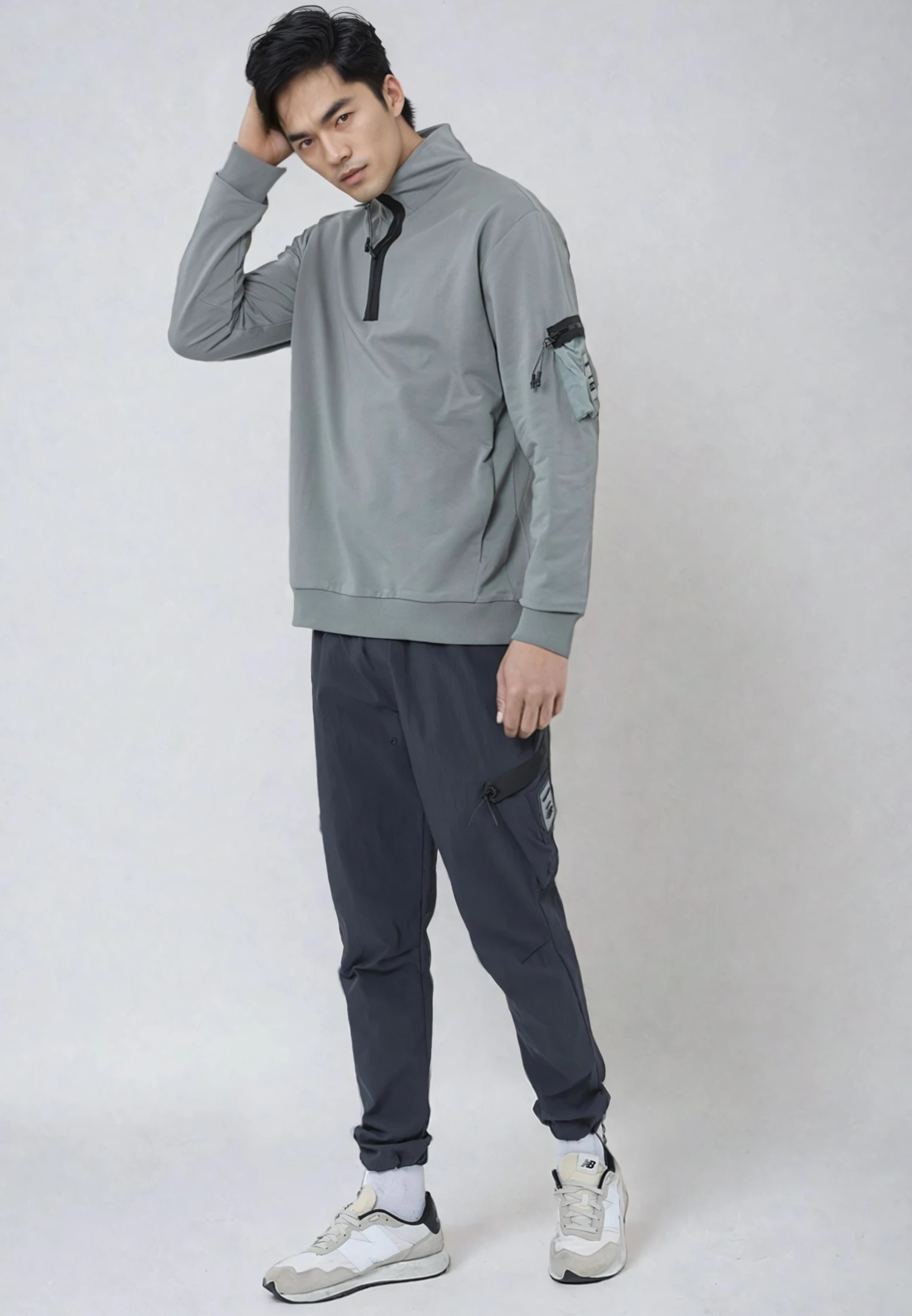 BENCH HALF ZIPS SOFT KHAKI 4 BENCH HALF ZIPS SOFT KHAKI - Image 4