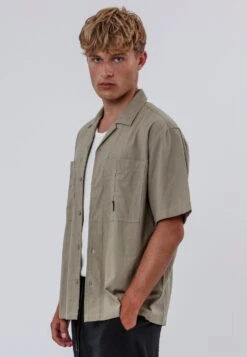 CORPS LINEN BLEND SHIRT LIGHT KHAKI -Religion Clothing 15ECPH05CORPSSHIRTLIGHTKHAKI 12