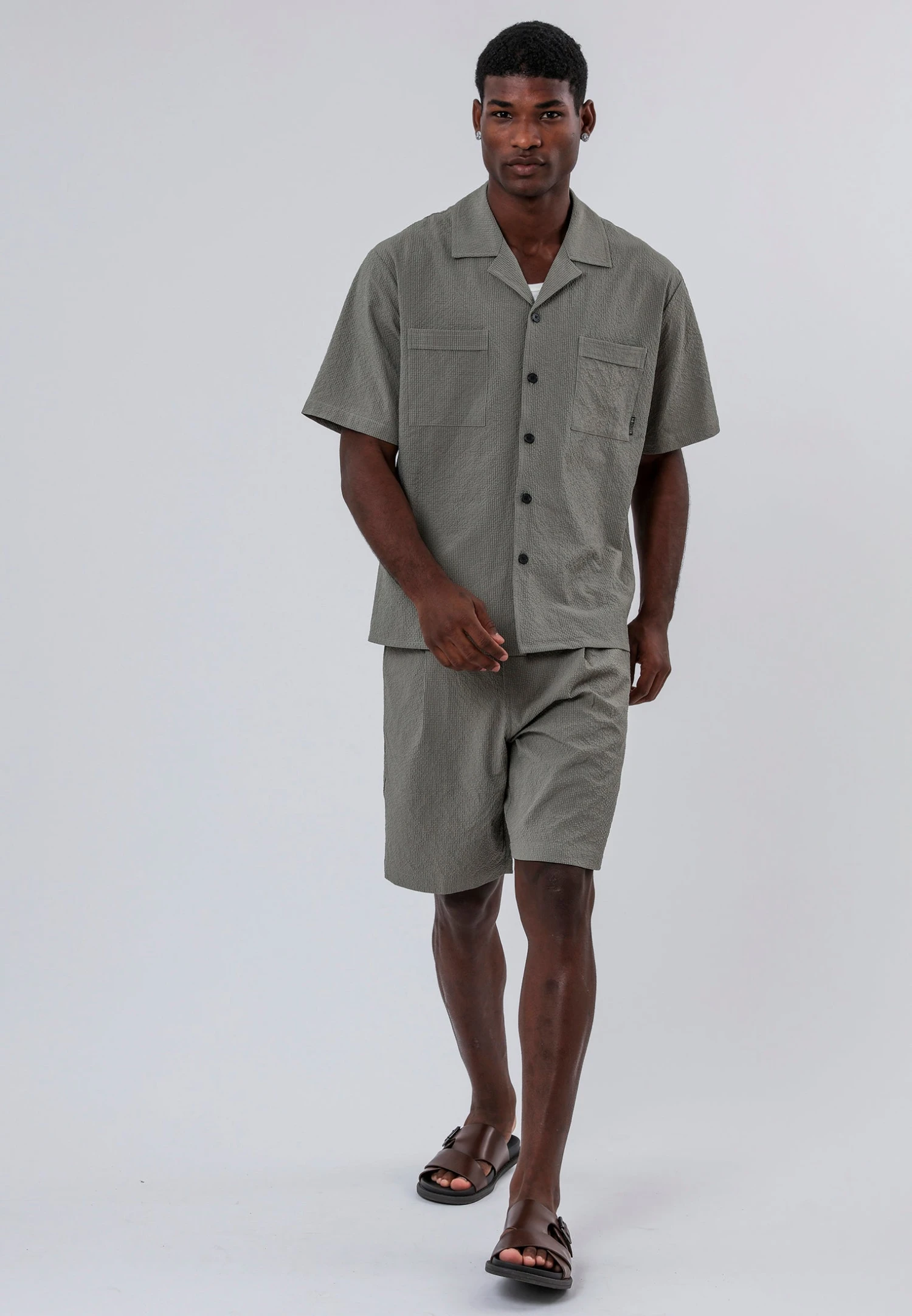 MYKONOS DOUBLE POCKET HOLIDAY SHIRT MOSS GREEN 2 MYKONOS DOUBLE POCKET HOLIDAY SHIRT MOSS GREEN - Image 2