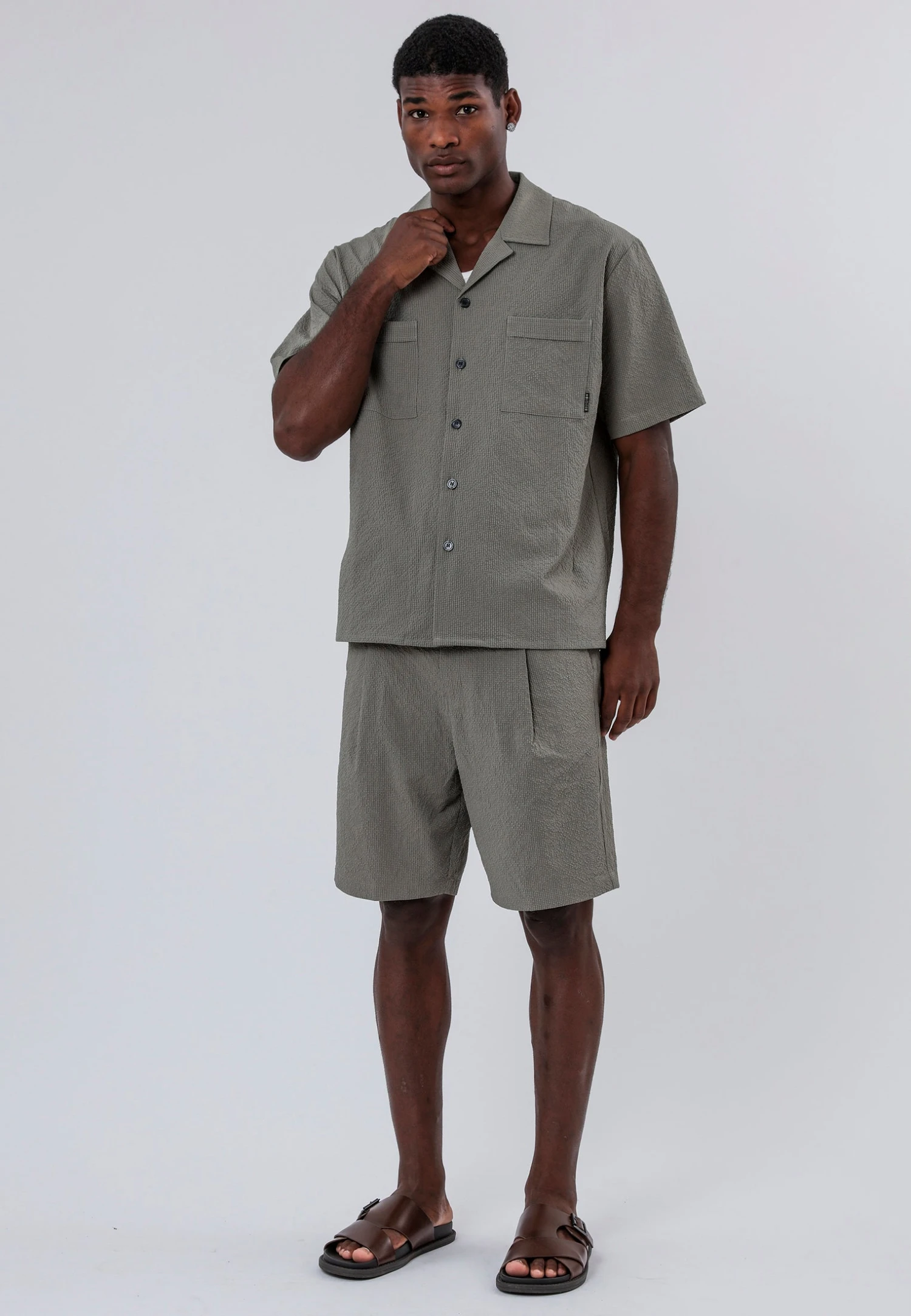 MYKONOS DOUBLE POCKET HOLIDAY SHIRT MOSS GREEN 6 MYKONOS DOUBLE POCKET HOLIDAY SHIRT MOSS GREEN - Image 6