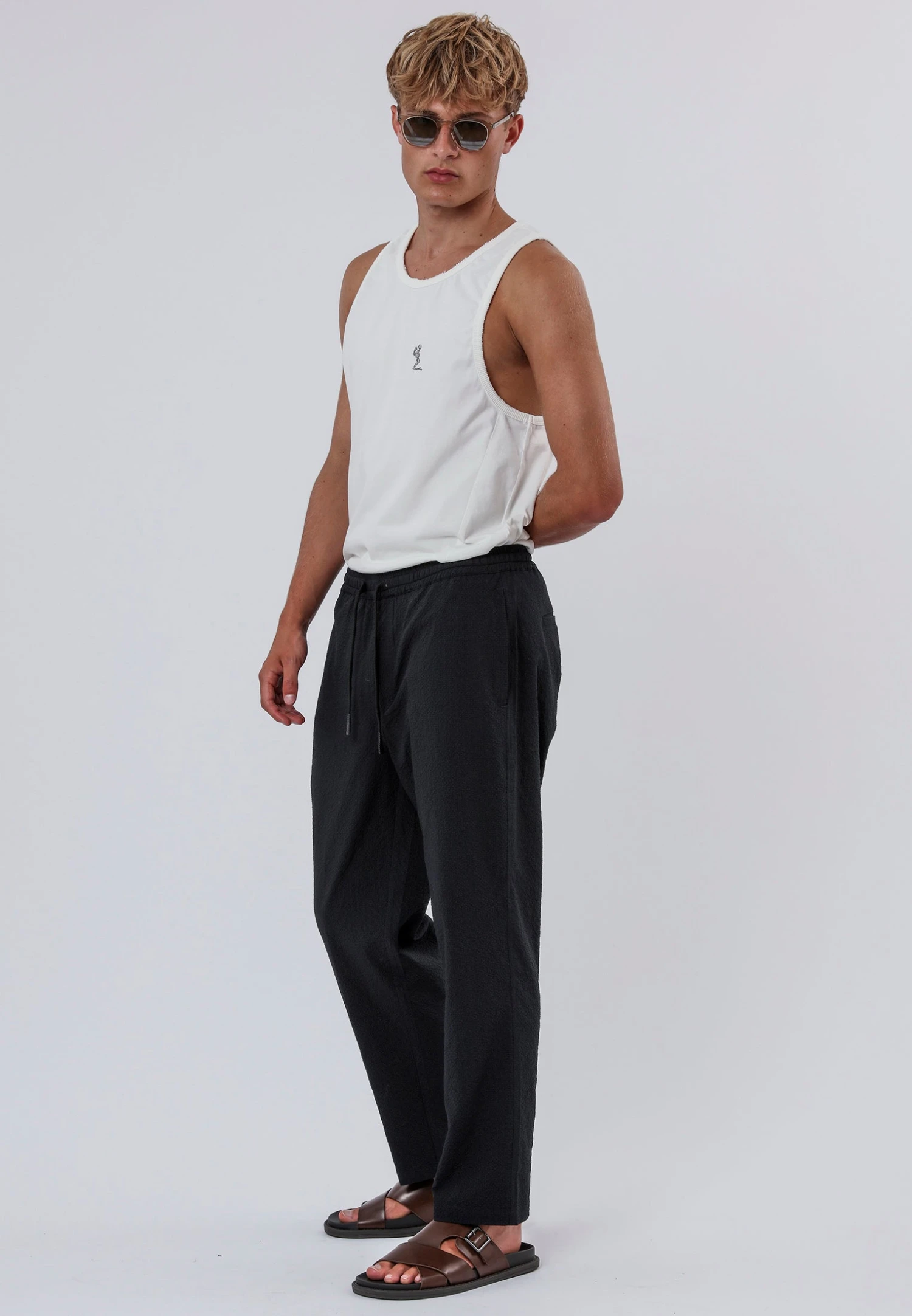 MONACO ELASTICATED HOLIDAY CHINOS MIDNIGHT 7 MONACO ELASTICATED HOLIDAY CHINOS MIDNIGHT - Image 7