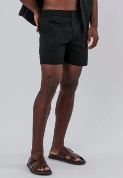 MARBELLA ELASTICATED HOLIDAY SHORTS JET BLACK 10 MARBELLA ELASTICATED HOLIDAY SHORTS JET BLACK -Religion Clothing 15HESP53ELASTICATEDSHORTJETBLACK 5