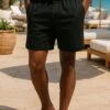 MARBELLA ELASTICATED HOLIDAY SHORTS JET BLACK
