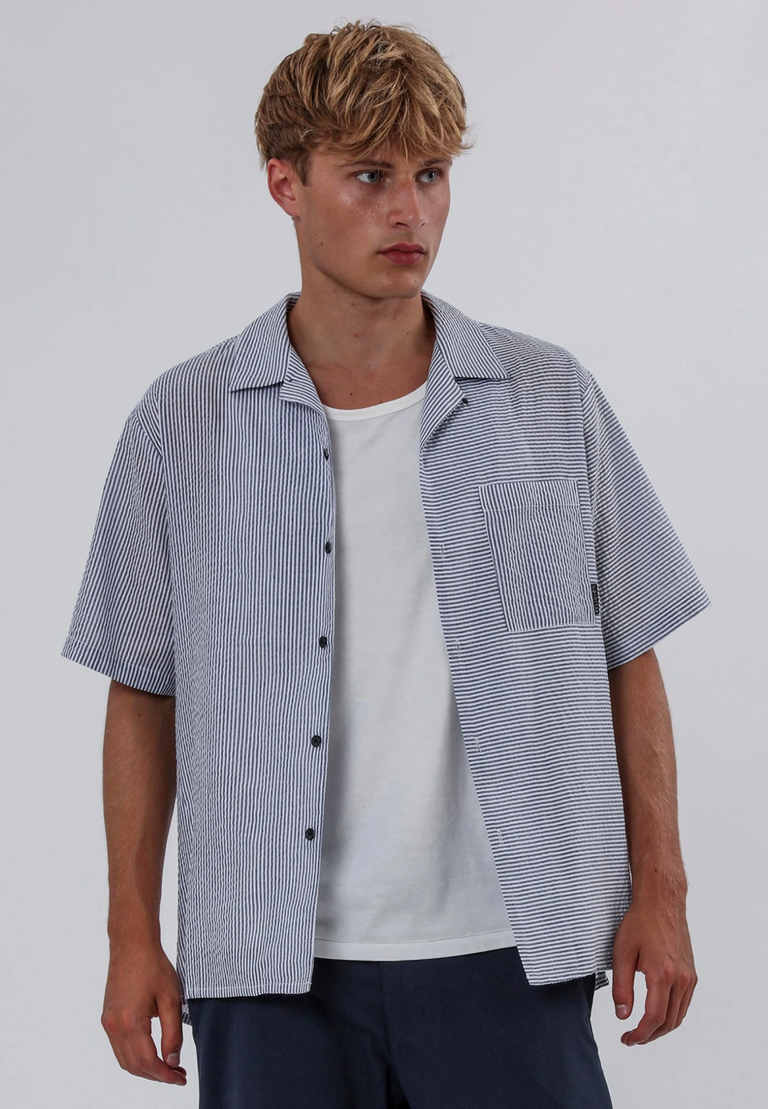 ILLUSION SHIRT OFF WHITE & BLUE 1 ILLUSION SHIRT OFF WHITE & BLUE