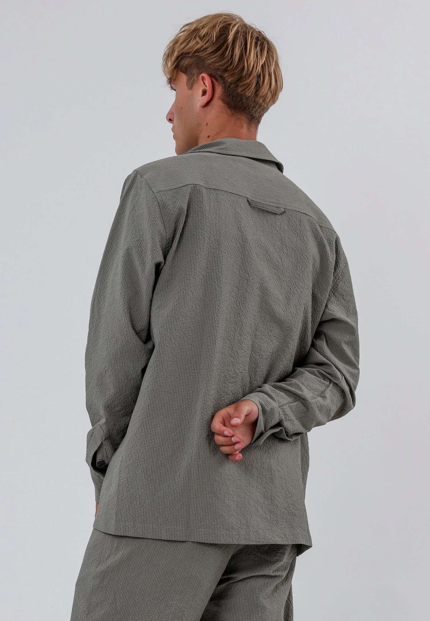 MYKONOS LONG SLEEVE HOLIDAY SHIRT MOSS GREEN 3 MYKONOS LONG SLEEVE HOLIDAY SHIRT MOSS GREEN - Image 3