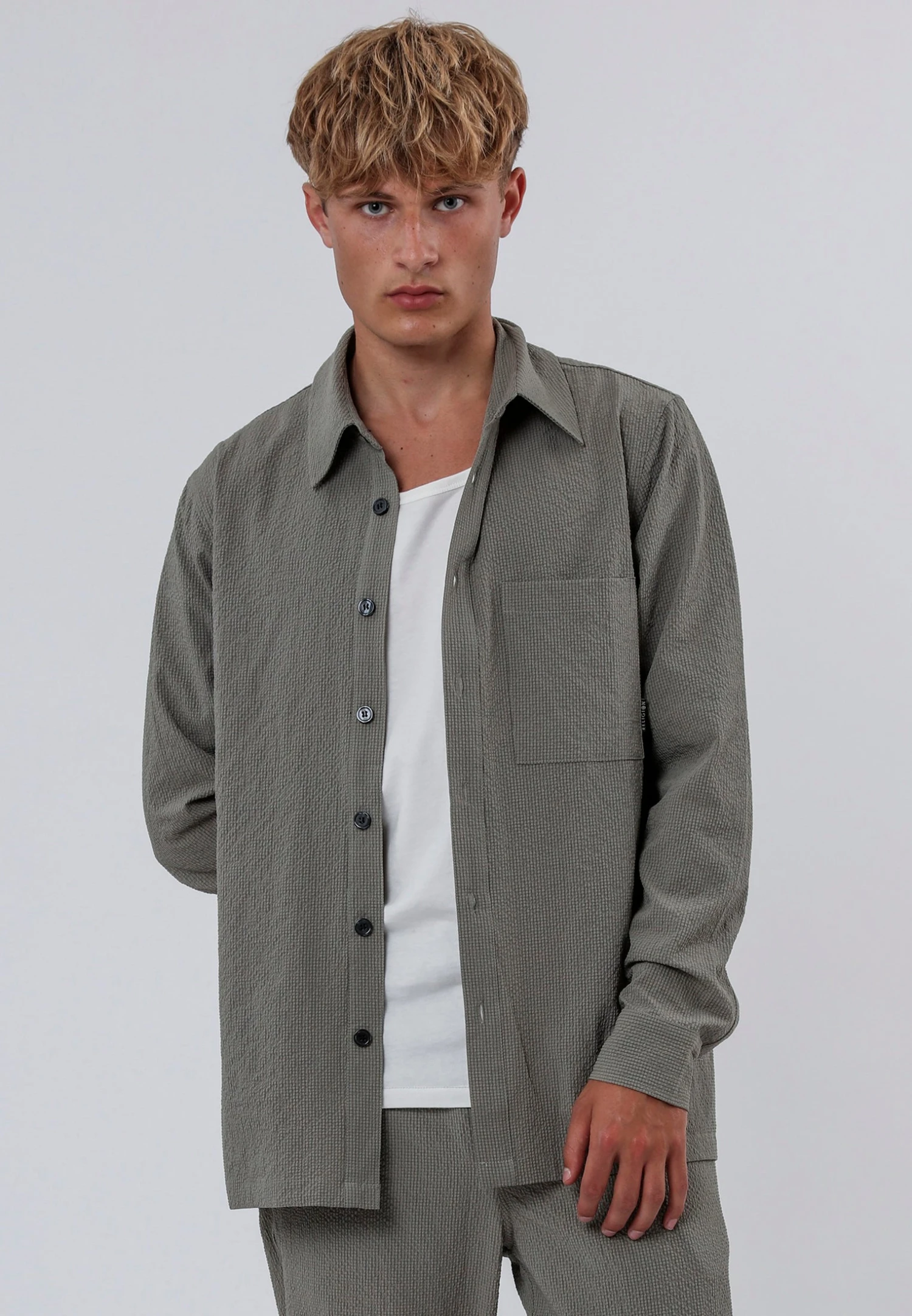 MYKONOS LONG SLEEVE HOLIDAY SHIRT MOSS GREEN 4 MYKONOS LONG SLEEVE HOLIDAY SHIRT MOSS GREEN - Image 4