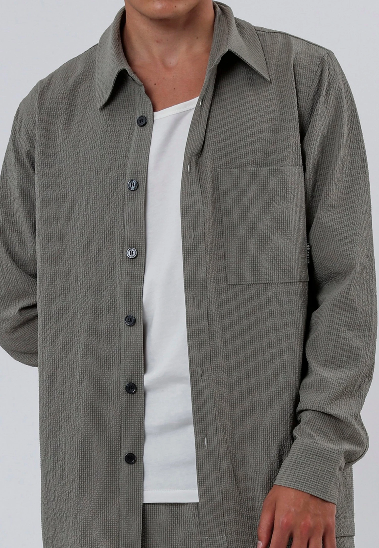 MYKONOS LONG SLEEVE HOLIDAY SHIRT MOSS GREEN 7 MYKONOS LONG SLEEVE HOLIDAY SHIRT MOSS GREEN - Image 7