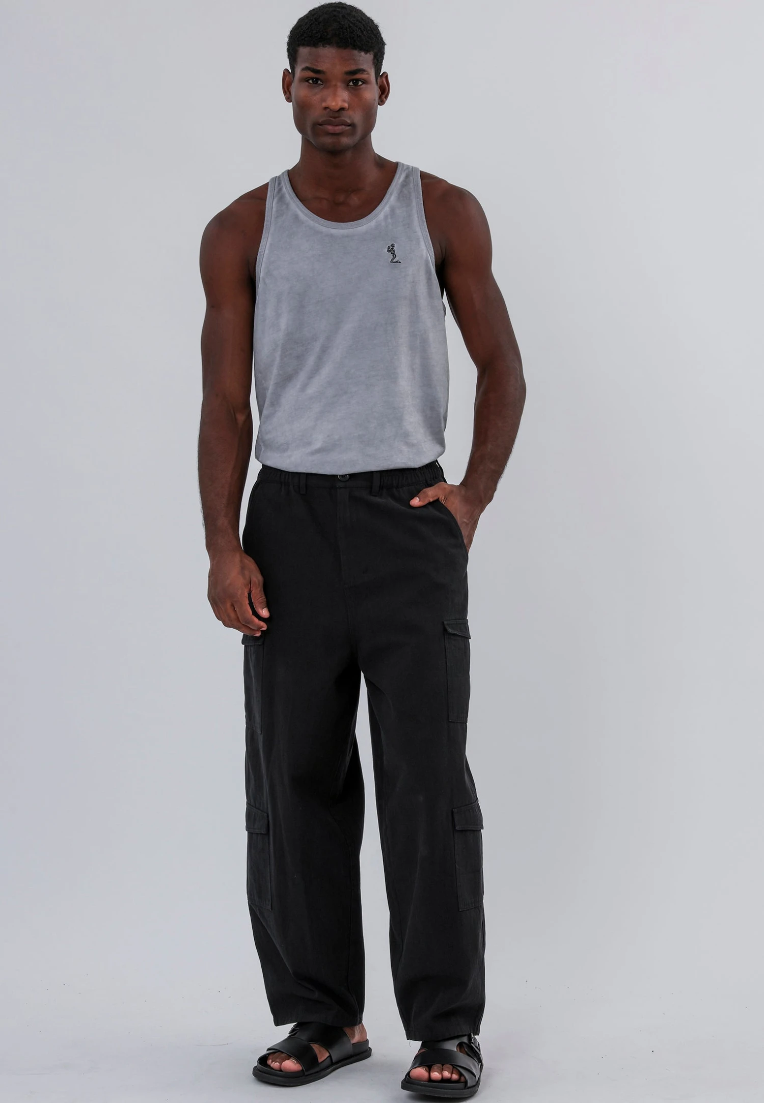 MULTI POCKET CARGO BLACK 4 MULTI POCKET CARGO BLACK - Image 4