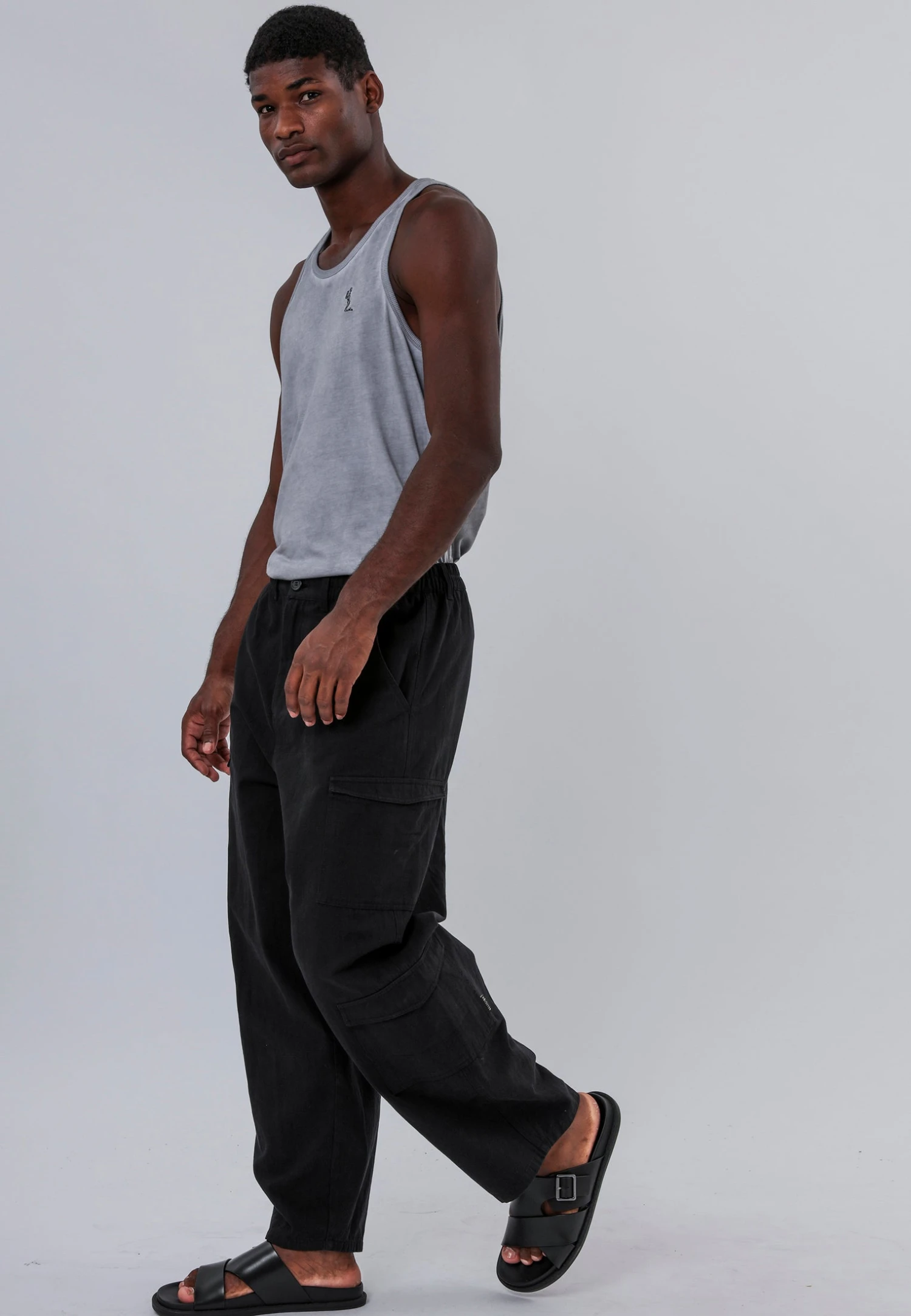 MULTI POCKET CARGO BLACK 6 MULTI POCKET CARGO BLACK - Image 6