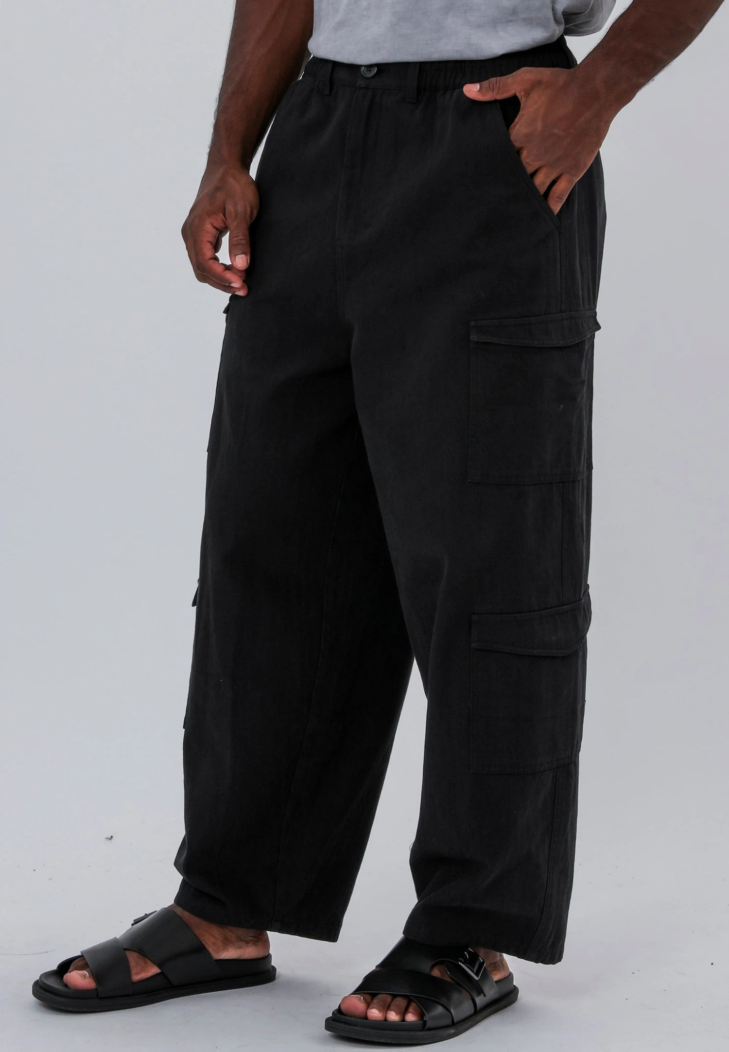 MULTI POCKET CARGO BLACK 7 MULTI POCKET CARGO BLACK - Image 7