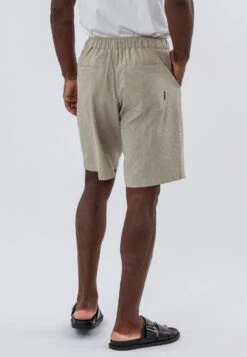 MONACO PLEATED LINEN BLEND HOLIDAY SHORTS SHELL -Religion Clothing 15HPAP66PLEATEDSHORTSHELL 24