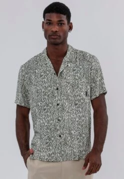 STROKE SHIRT WHITE & GREEN