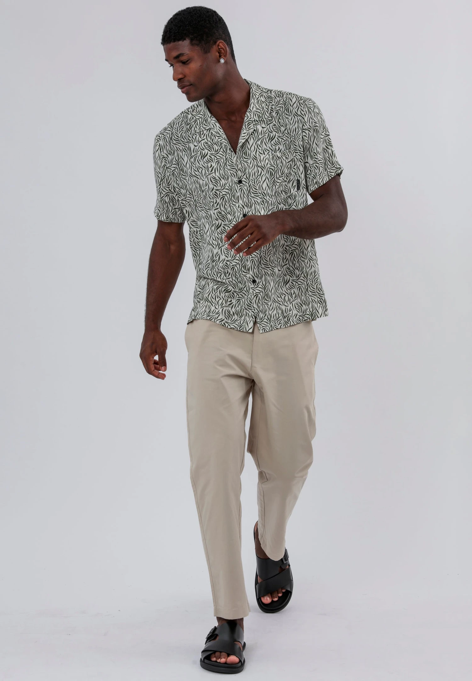 STROKE SHIRT WHITE & GREEN 6 STROKE SHIRT WHITE & GREEN - Image 6