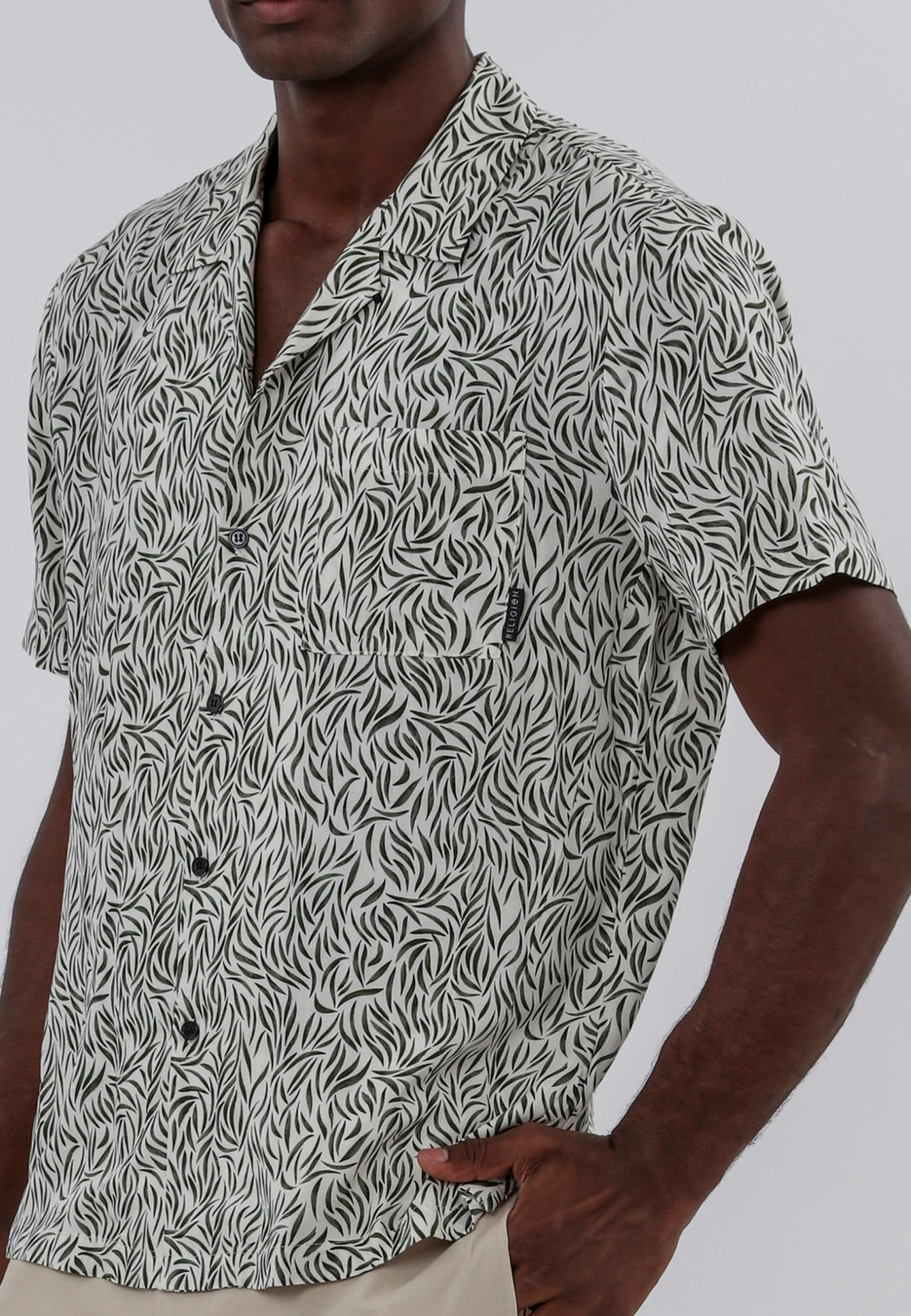 STROKE SHIRT WHITE & GREEN 3 STROKE SHIRT WHITE & GREEN - Image 3