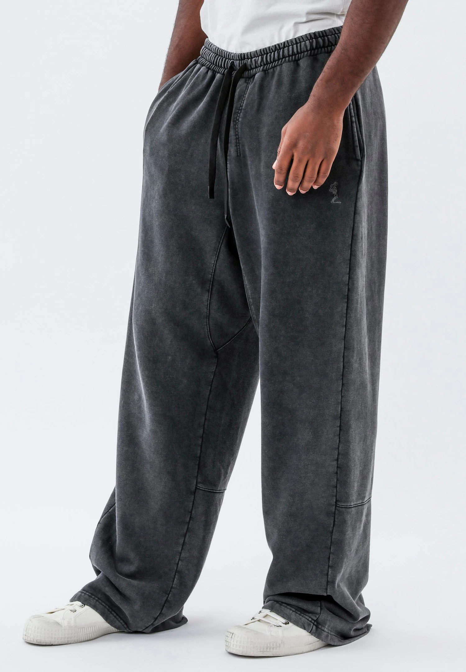 WIDE ACID PANTS WASHED CHARCOAL 2 WIDE ACID PANTS WASHED CHARCOAL - Image 2