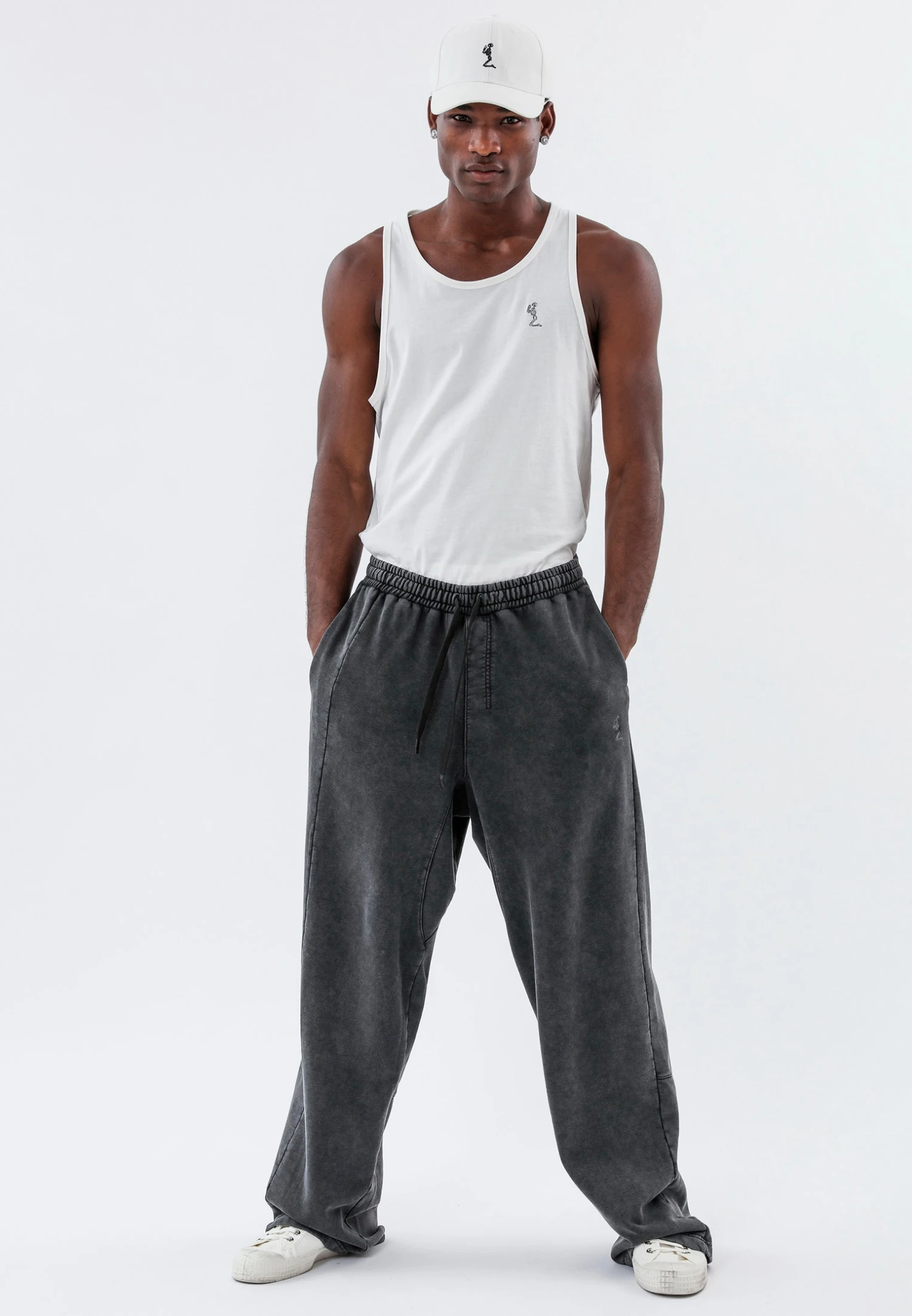 WIDE ACID PANTS WASHED CHARCOAL 4 WIDE ACID PANTS WASHED CHARCOAL - Image 4