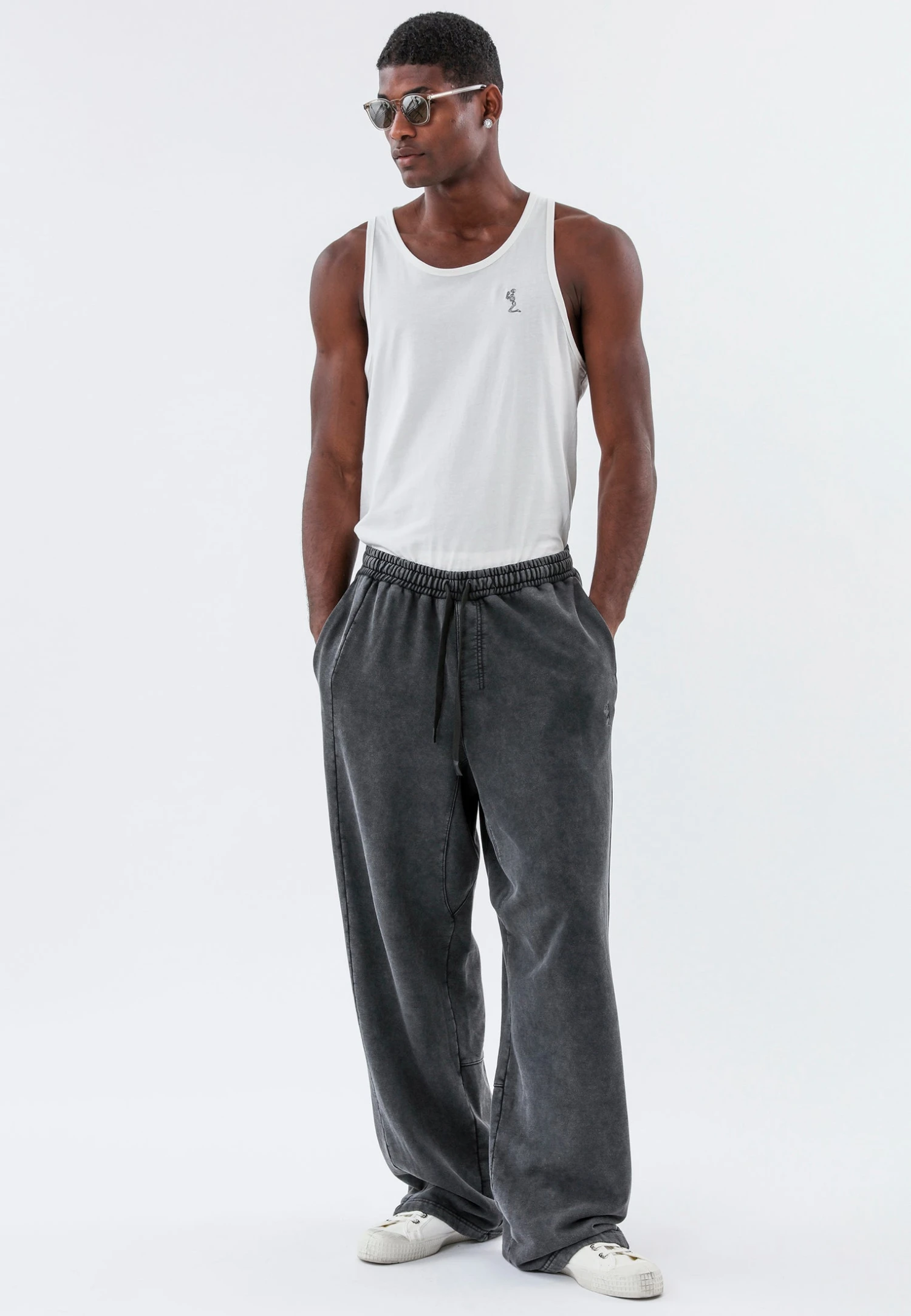 WIDE ACID PANTS WASHED CHARCOAL 5 WIDE ACID PANTS WASHED CHARCOAL - Image 5