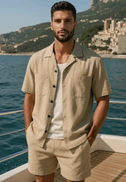 MONACO DOUBLE POCKET HOLIDAY SHIRT SHELL