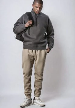 LOGO RELAXED HALF ZIP COAL 7 LOGO RELAXED HALF ZIP COAL -Religion Clothing 33TLXW68 1