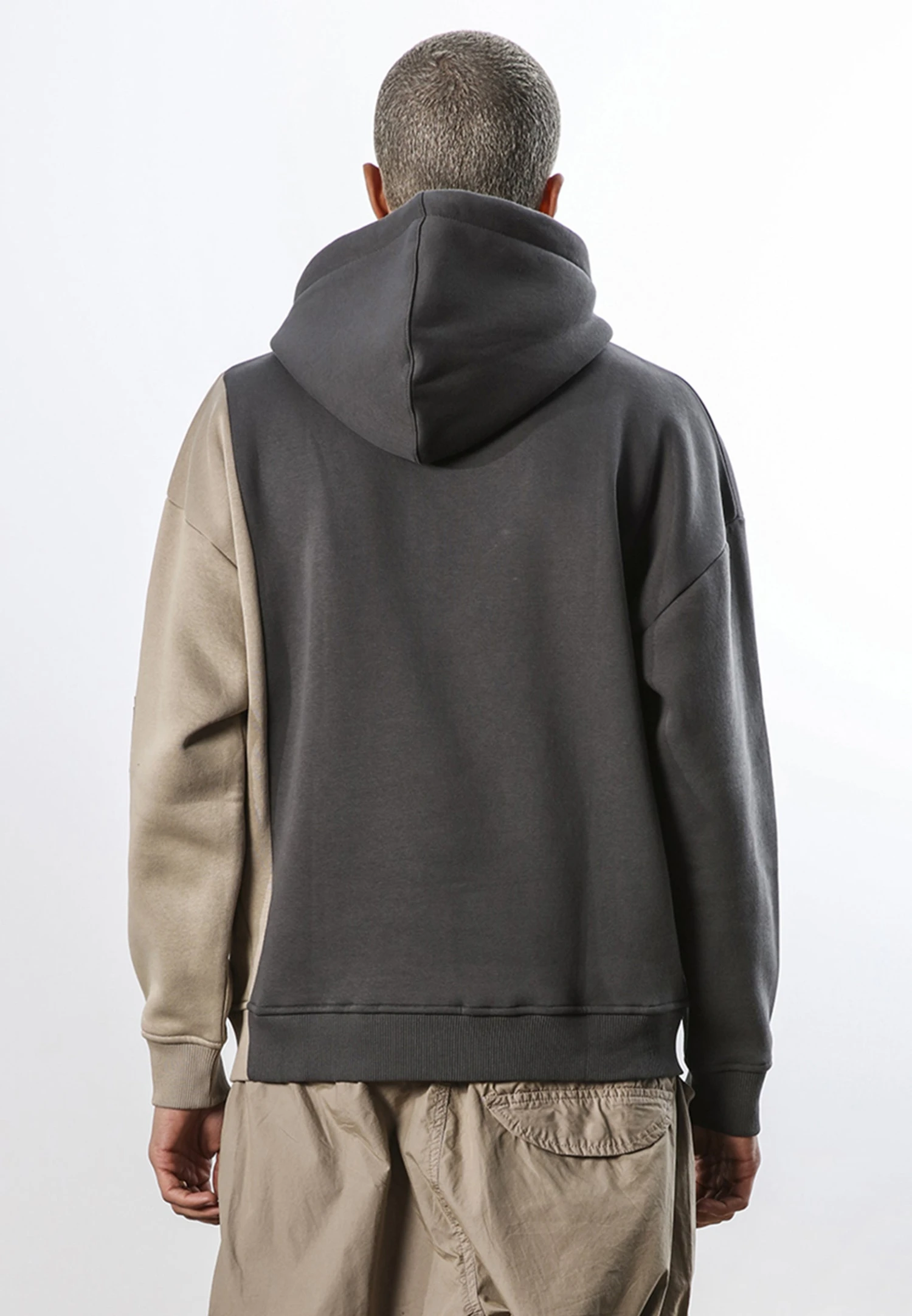 SPLIT HOODIE COAL 4 SPLIT HOODIE COAL - Image 4