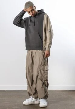 SPLIT HOODIE COAL 11 SPLIT HOODIE COAL -Religion Clothing 33TSLJ58SPLITHOODYCOAL FAWN5