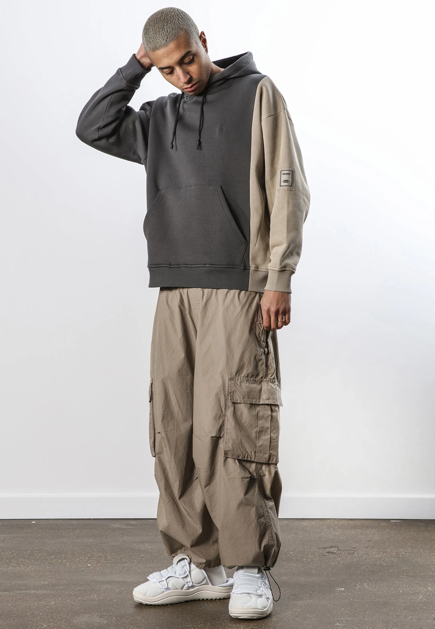 SPLIT HOODIE COAL 6 SPLIT HOODIE COAL - Image 6