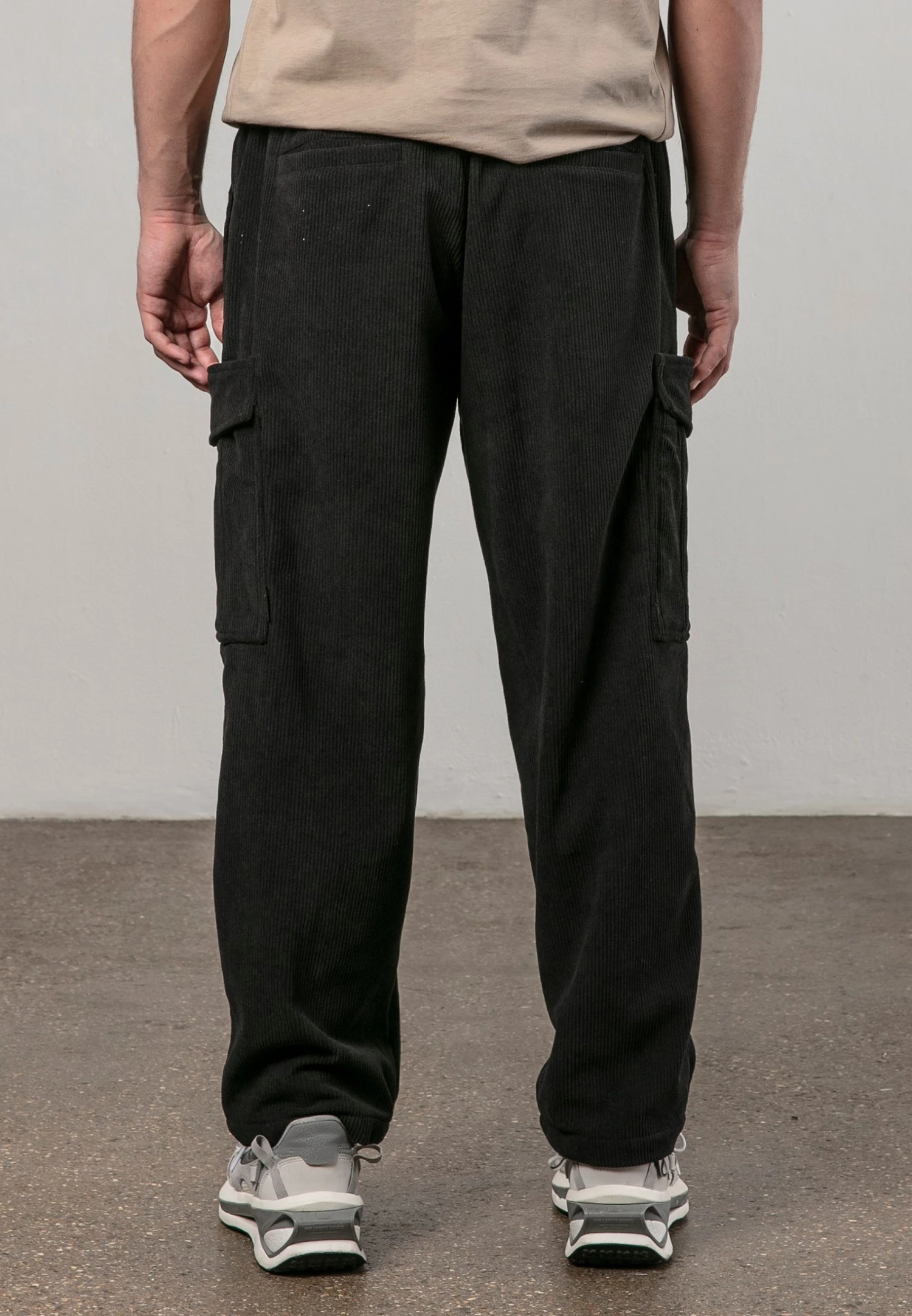 CORD LOUNGE PANTS BLACK 3 CORD LOUNGE PANTS BLACK - Image 3