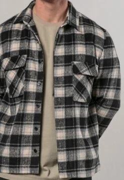 LUMBER SHIRT BLACK & OFF WHITE -Religion Clothing 34HLBH33BLACKWHITE4