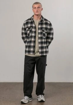 LUMBER SHIRT BLACK & OFF WHITE -Religion Clothing 34HLBH33BLACKWHITE5