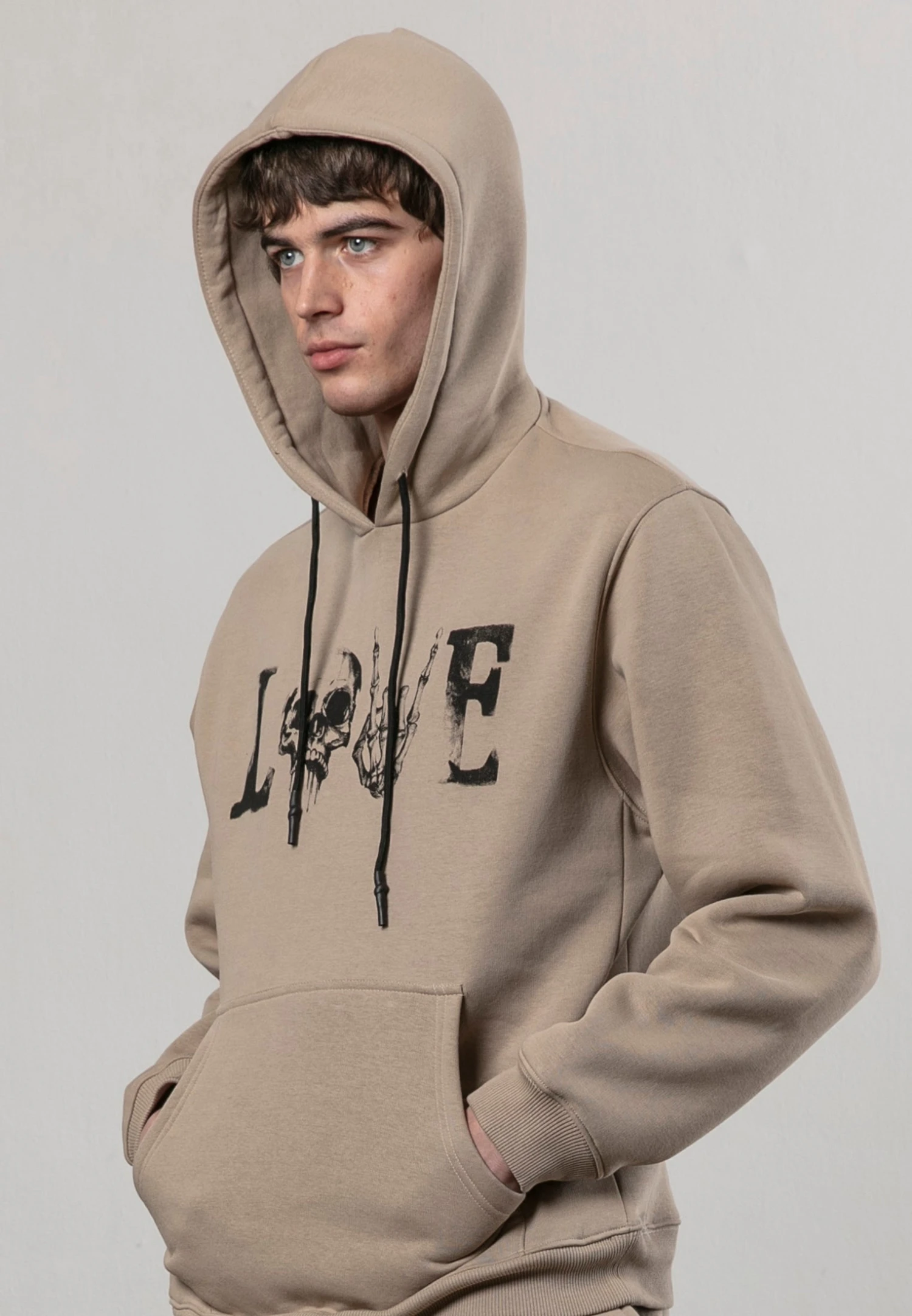 LOVE HOODIE FAWN 5 LOVE HOODIE FAWN - Image 5