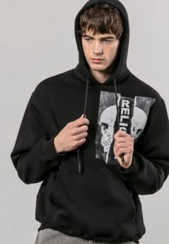 RIPPED HOODIE BLACK -Religion Clothing 34TRPW74BLACK4