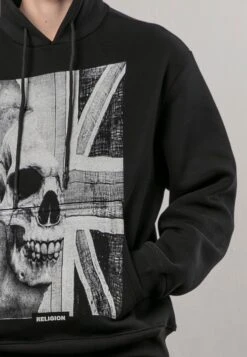 UNION JACK HOODIE BLACK -Religion Clothing 34TUOW74BLACK4