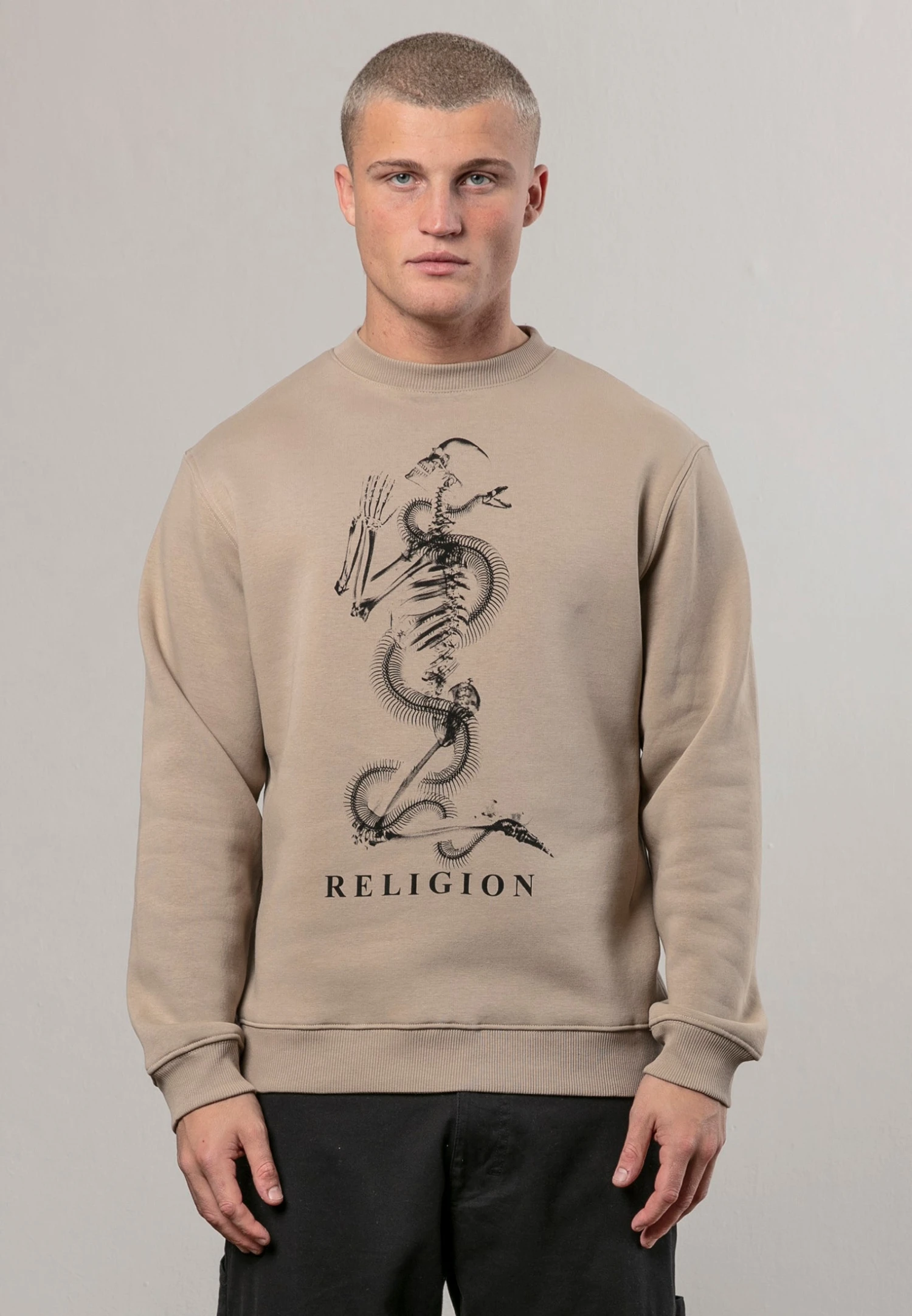 XRAY SKEL N SNAKE SWEAT FAWN 1 XRAY SKEL N SNAKE SWEAT FAWN