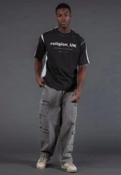 MULTI POCKET CARGO QUANTUM PANT WASHED CHARCOAL -Religion Clothing 35HMPP10MULTYPOCKETCARGOQUANTUMPANTWASHEDCHARCOAL 2854