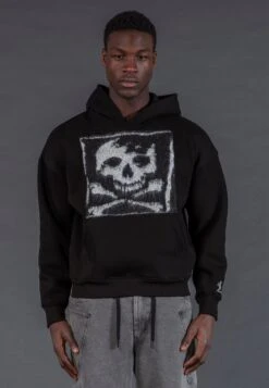 ANTARSIA SKULL HOODIE BLACK
