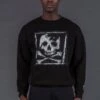 ANTARSIA SKULL SWEAT BLACK