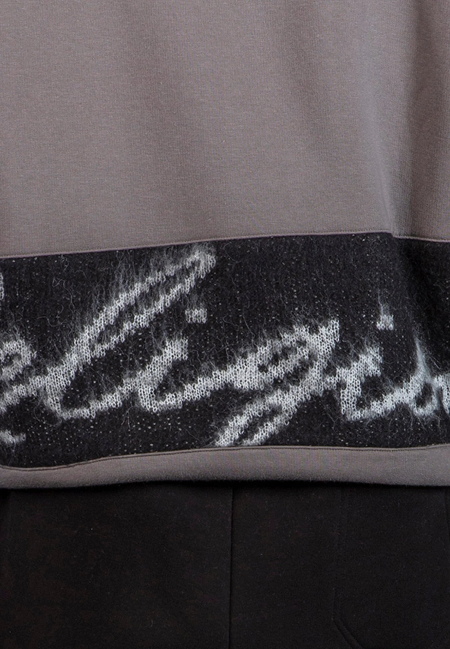 KNITTED RELIGION HOODIE CEMENT GREY 5 KNITTED RELIGION HOODIE CEMENT GREY - Image 5