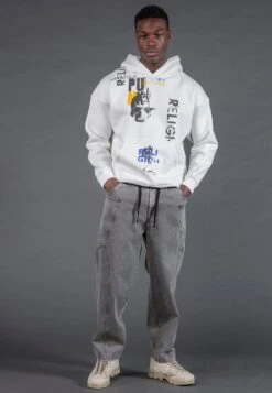 PUNK HOODIE OFF WHITE -Religion Clothing 35TPKJ58 PUNK HOODY OFF WHITE 2457