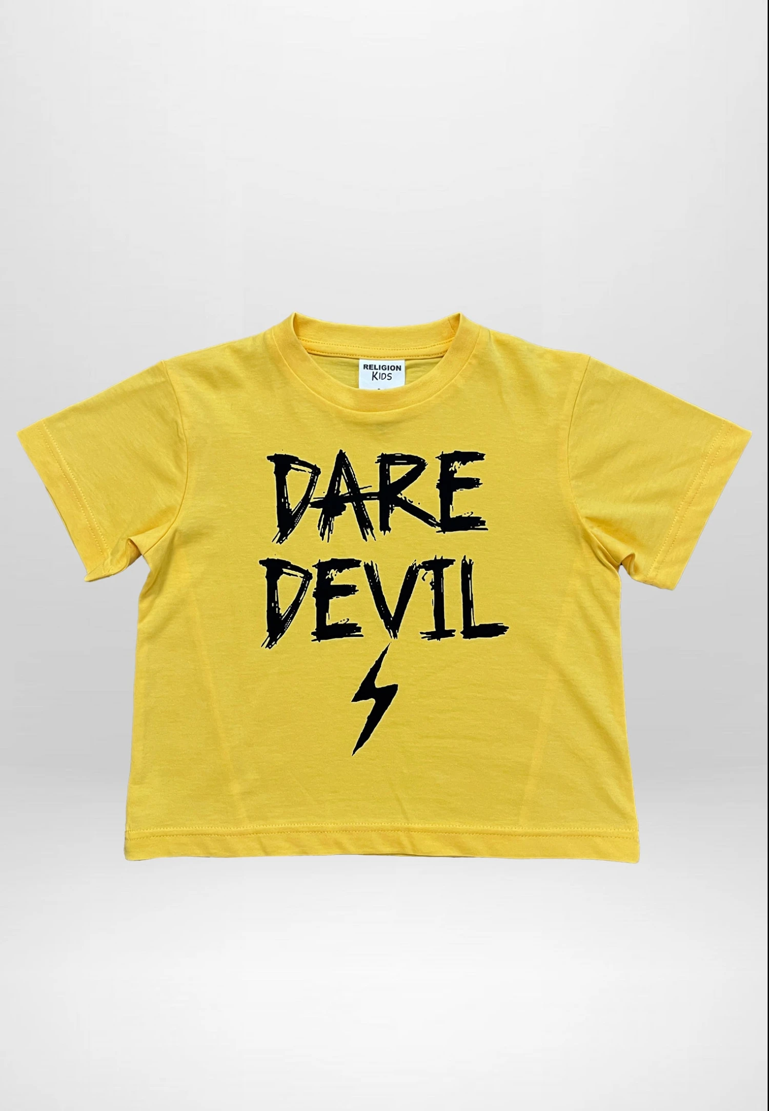 Kids DARE DEVIL GIRLS T-SHIRT YELLOW 2 Kids DARE DEVIL GIRLS T-SHIRT YELLOW - Image 2