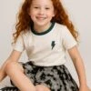 Kids LIGHTNING BOLT GIRLS T-SHIRT BOTTLE GREEN