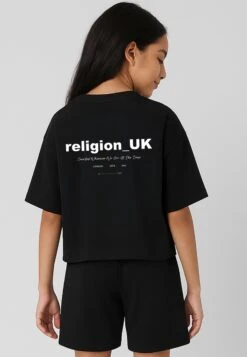 Kids RELIGION GIRLS OVERSIZED T-SHIRT BLACK