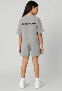 Kids RELIGION GIRLS OVERSIZED T-SHIRT GREY MARL -Religion Clothing 514RUN70GREYMARL4