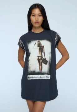 F_YOU DRESS WASHED BLACK 9 F_YOU DRESS WASHED BLACK -Religion Clothing 54BFYD191