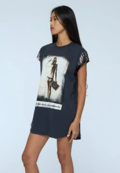 F_YOU DRESS WASHED BLACK 12 F_YOU DRESS WASHED BLACK -Religion Clothing 54BFYD193