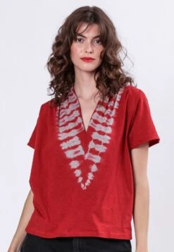 FOREVER TOP BRICK RED & MAUVE